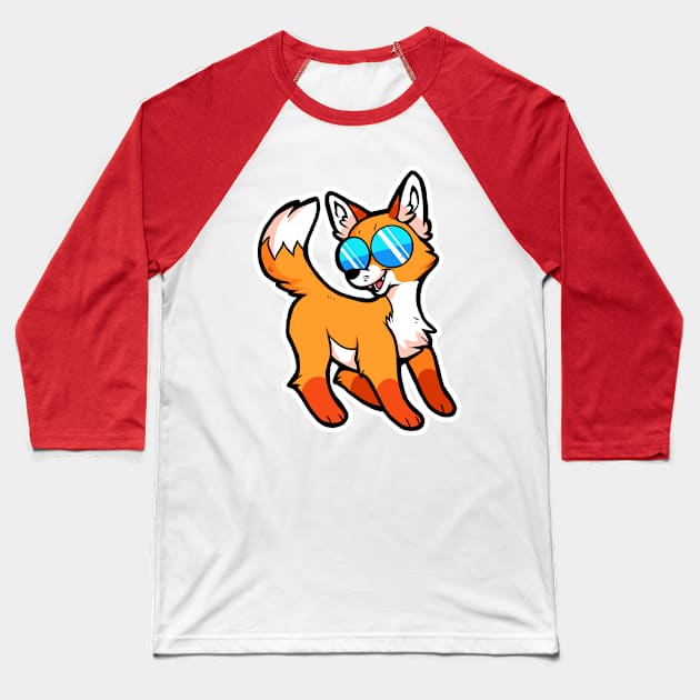 Rad Fox Baseball T-Shirt by arkay9